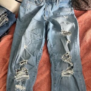 Levi’s 721 distressed jeans
